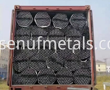 round pipe loading by container